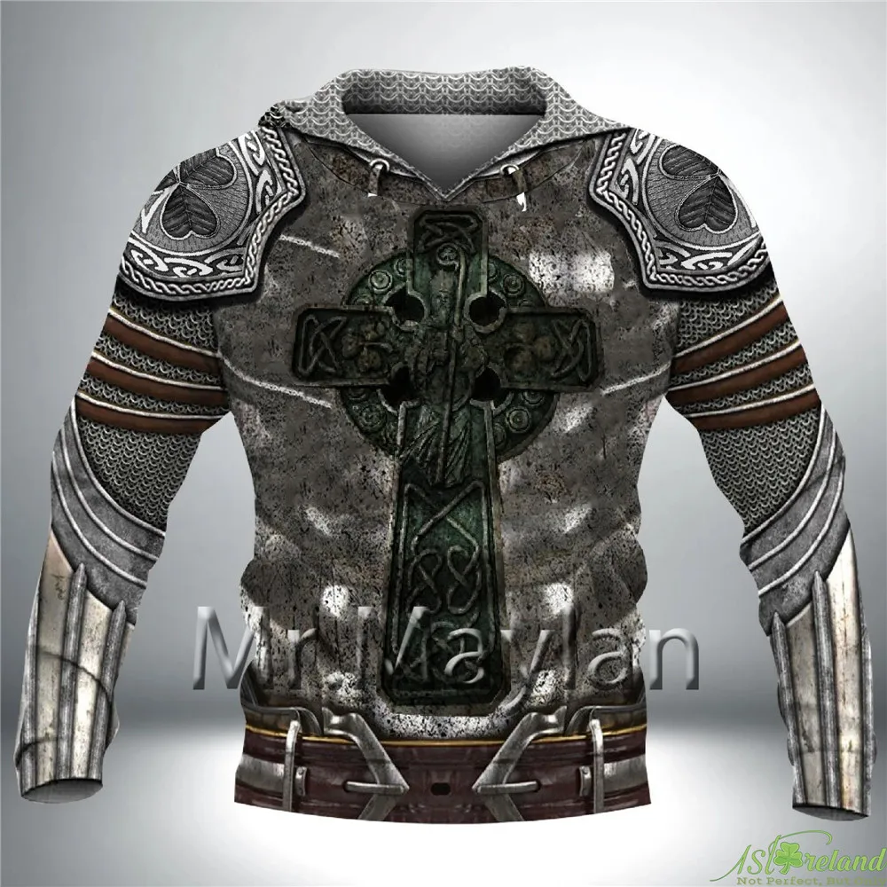 Irish Hoodie Celtic Knight With Shamrock Emblem Metal Armor Hoodies 3D Jacket Men/women New Fashion Tracksuit Casual Streetwear
Irish Hoodie Celtic Knight With Shamrock Emblem Metal Armor Hoodies 3D Jacket Men/women New Fashion Tracksuit Casual Streetwear