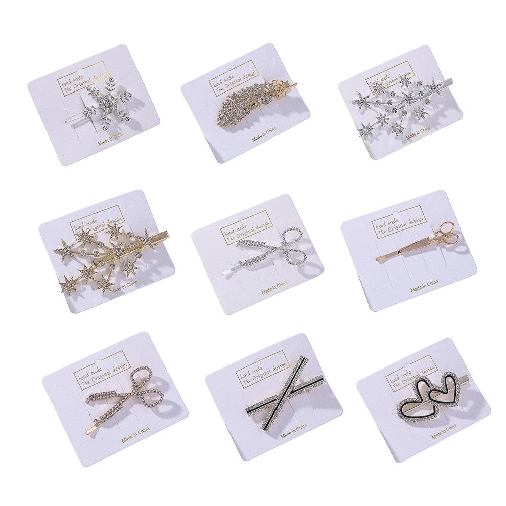 10 Styles Fashion Crystal Elegant Women Barrettes Hair Clips Hairgrips Hair Pin Hair Accessories Rhinestone Hairpin for Girls
10 Styles Fashion Crystal Elegant Women Barrettes Hair Clips Hairgrips Hair Pin Hair Accessories Rhinestone Hairpin for Girls