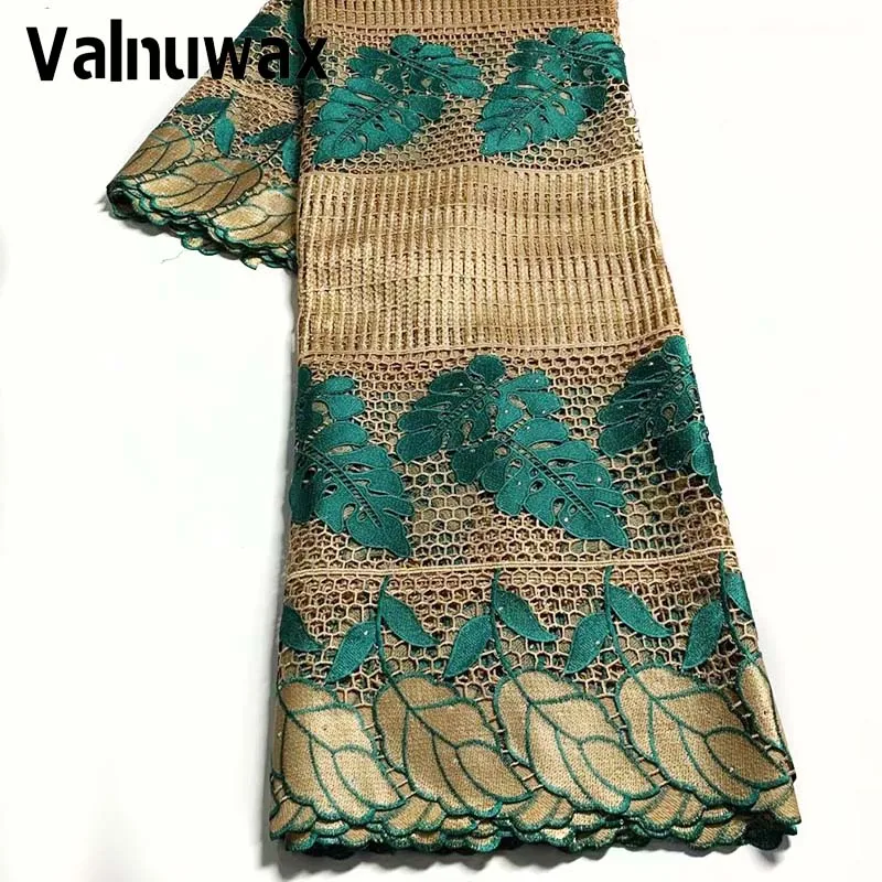 Luxury Afriacn Lace Fabric 5 yards Mix Color Water Soluble Lace Withe Rhinestones Embroidery Cotton Fabric Party Wedding Dress
Luxury Afriacn Lace Fabric 5 yards Mix Color Water Soluble Lace Withe Rhinestones Embroidery Cotton Fabric Party Wedding Dress