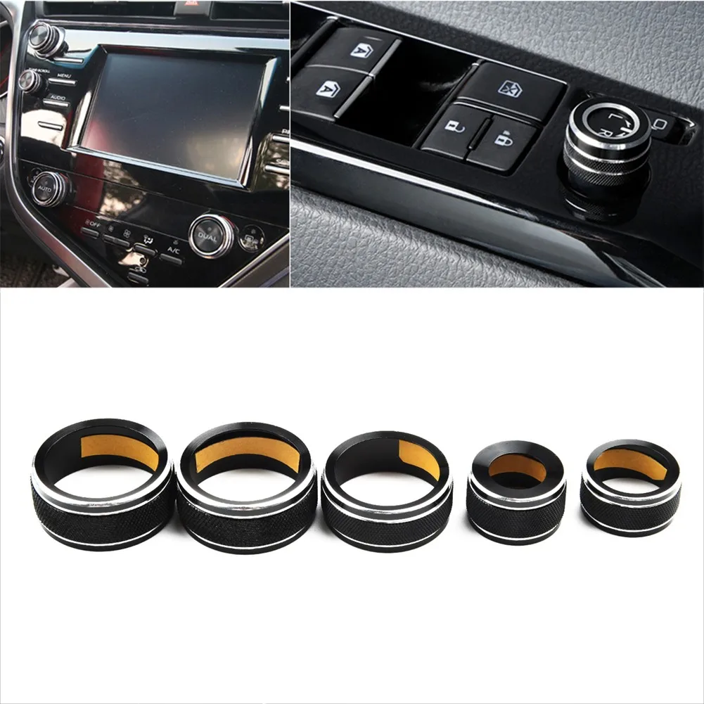 5Pcs Air Conditioning Switch Covers Audio Function Button Circle Trim Rear Mirror Switch Cover For Toyota Camry XV70 2018
5Pcs Air Conditioning Switch Covers Audio Function Button Circle Trim Rear Mirror Switch Cover For Toyota Camry XV70 2018