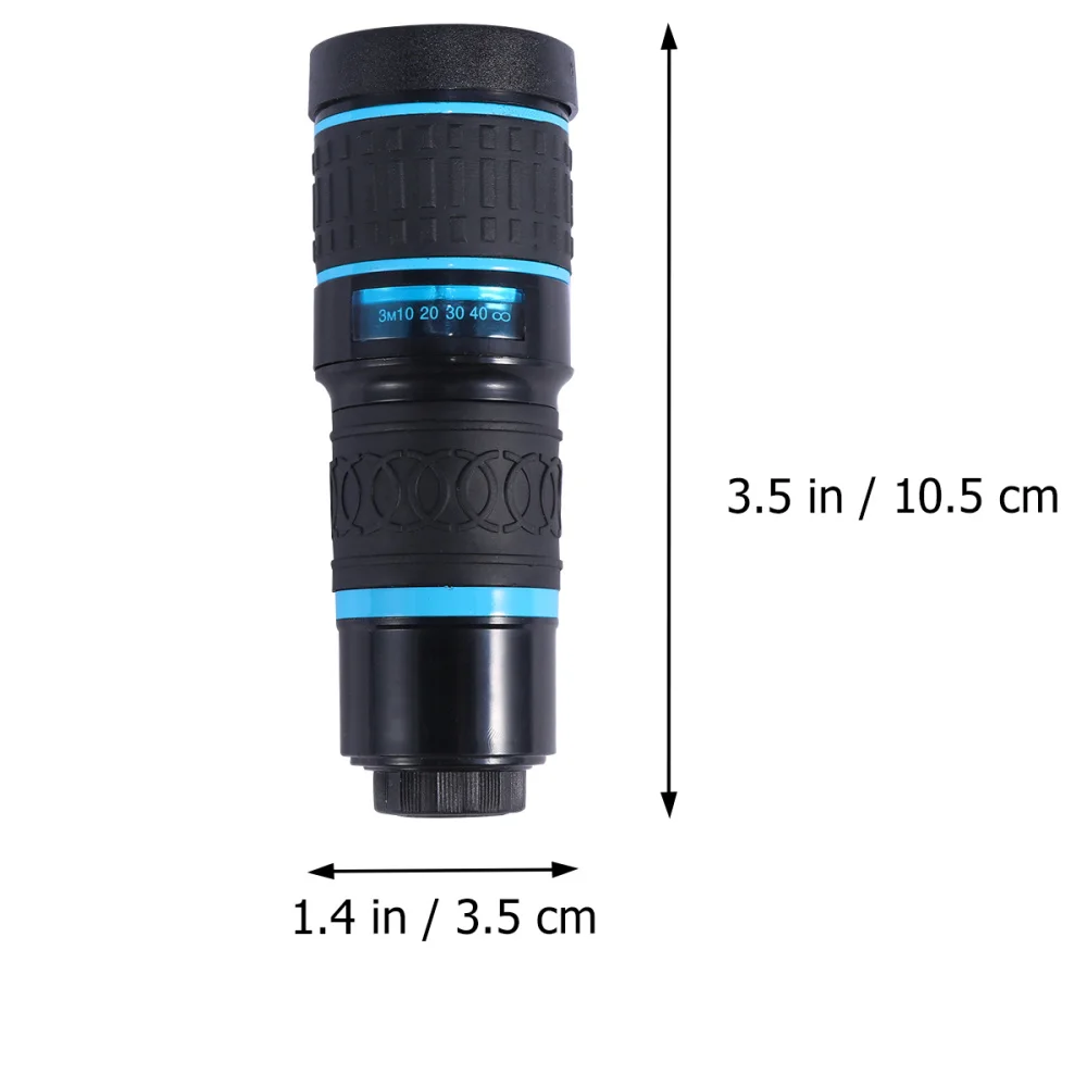 2Pcs Telephoto Phone Single-tube Telescope General Purpose 18 x Zoom External Camera Black Blue
2Pcs Telephoto Phone Single-tube Telescope General Purpose 18 x Zoom External Camera Black Blue