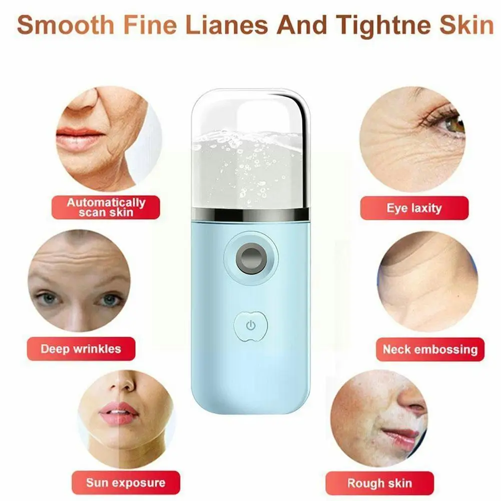 25ml Nano Moisturizer USB Rechargeable Facial Beauty Humidifier Sprayer Portable Handheld Beauty Moisturizing Tool H2N2
25ml Nano Moisturizer USB Rechargeable Facial Beauty Humidifier Sprayer Portable Handheld Beauty Moisturizing Tool H2N2