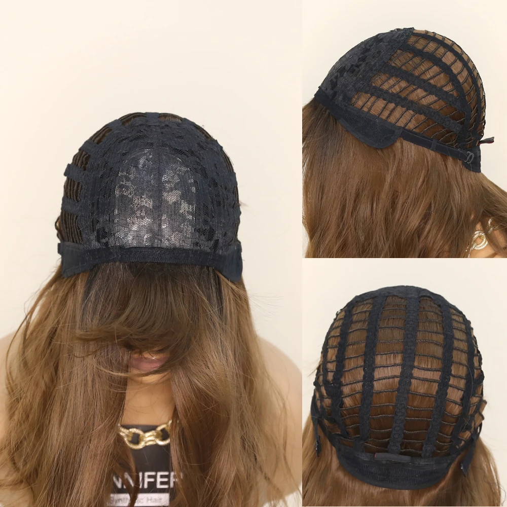 Synthetic Wig with bangs Long Wavy Wigs For Women Cosplay Daily Party Brown/Honey Wigs High Temperature Fiber Mechanism wig
Synthetic Wig with bangs Long Wavy Wigs For Women Cosplay Daily Party Brown/Honey Wigs High Temperature Fiber Mechanism wig