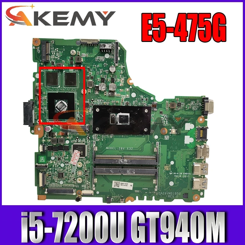 DAZ8VMB18C0 DAZ8VMB18D0 для ACER TM-P249 TX40-G1 E5-475G E5-475 E5-476 Материнская плата ноутбука Процессор i5 7200U GT940M 100% Тесты работы
DAZ8VMB18C0 DAZ8VMB18D0 для ACER TM-P249 TX40-G1 E5-475G E5-475 E5-476 Материнская плата ноутбука Процессор i5 7200U GT940M 100% Тесты работы
