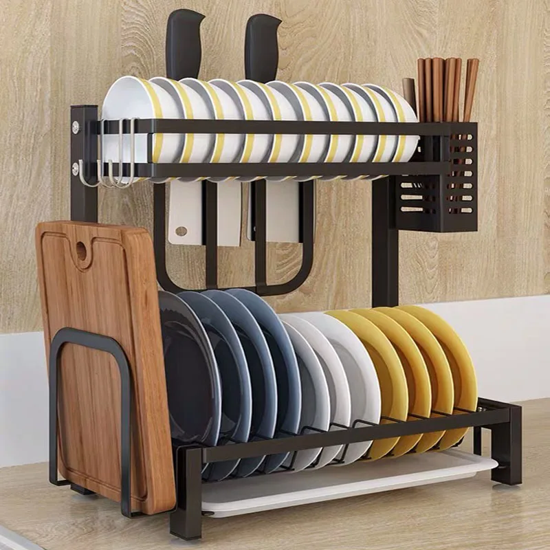 Kitchen Accessories Organizer Shelves Storage Metal Double Bowl Sink Drain Rack Tabletop Chopsticks Cupboard Dish Utensils
Kitchen Accessories Organizer Shelves Storage Metal Double Bowl Sink Drain Rack Tabletop Chopsticks Cupboard Dish Utensils