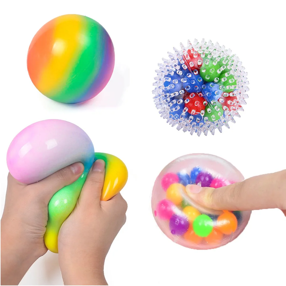 Rainbow Stress Ball Fidget Sensory Toys for Children Adults Squishy Toys Antistress Relief Pressure Ball TPR Soft Squeeze Toys
Rainbow Stress Ball Fidget Sensory Toys for Children Adults Squishy Toys Antistress Relief Pressure Ball TPR Soft Squeeze Toys
