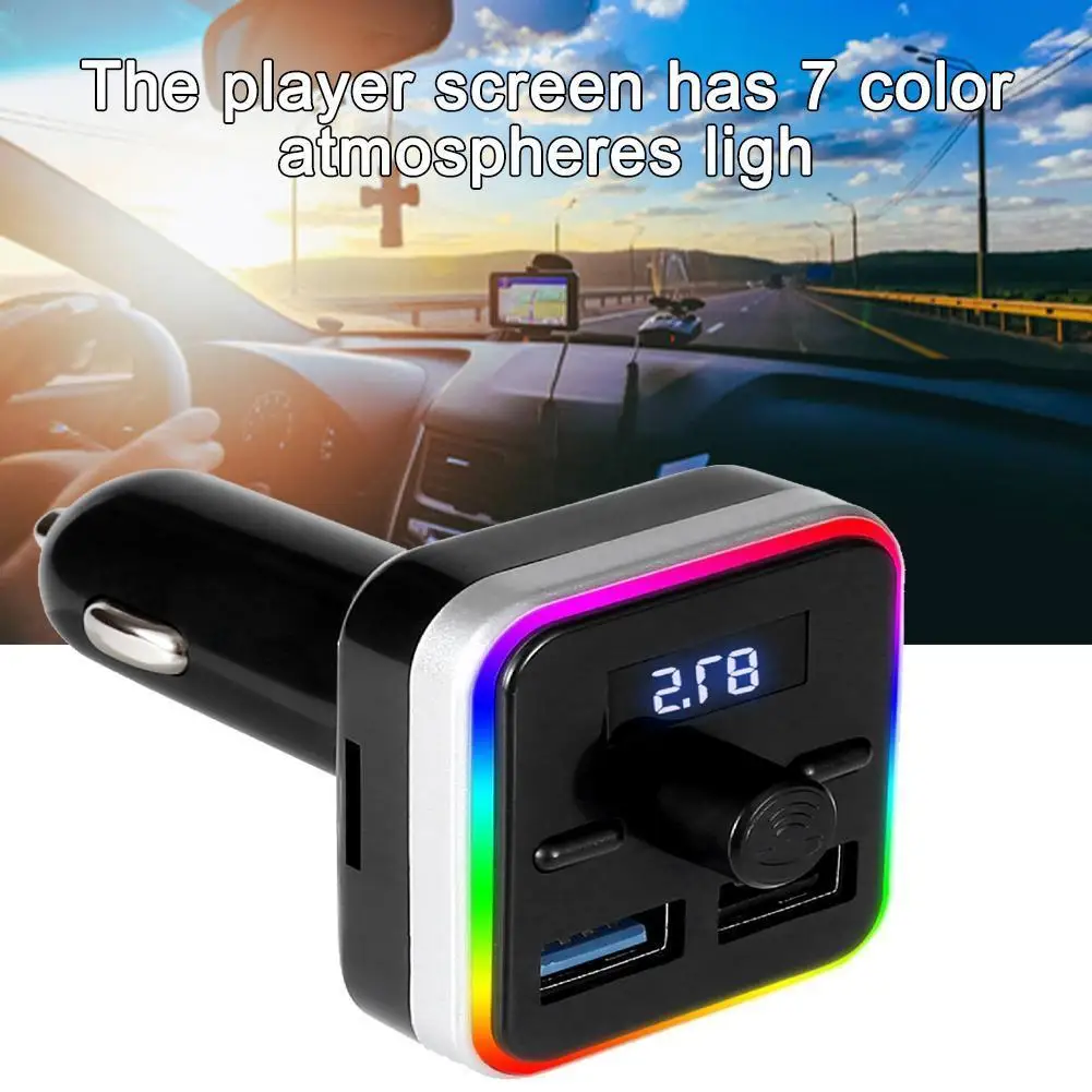 Автомобильный Bluetooth-совместимый 5,0, FM-передатчик, светильник ка, двойное зарядное устройство, электроника USB автомобиль A5Y9
Автомобильный Bluetooth-совместимый 5,0, FM-передатчик, светильник ка, двойное зарядное устройство, электроника USB автомобиль A5Y9