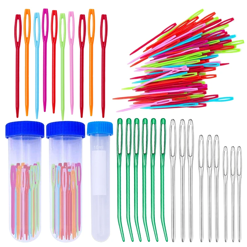 LMDZ Stainless Steel Plastic Large-Eye Blunt Yarn Needles Sewing Crafting Knitting Weaving Needles Household Sewing Accessories
LMDZ Stainless Steel Plastic Large-Eye Blunt Yarn Needles Sewing Crafting Knitting Weaving Needles Household Sewing Accessories