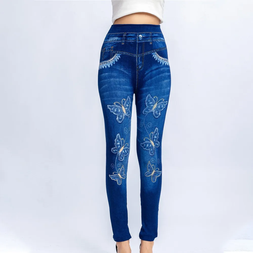 High Waist Imitation Jeans Women Plus Size Super Strety Skinny Leggings Print Ankle Length Pants Faux Denim Jeans Streetwear A50
High Waist Imitation Jeans Women Plus Size Super Strety Skinny Leggings Print Ankle Length Pants Faux Denim Jeans Streetwear A50