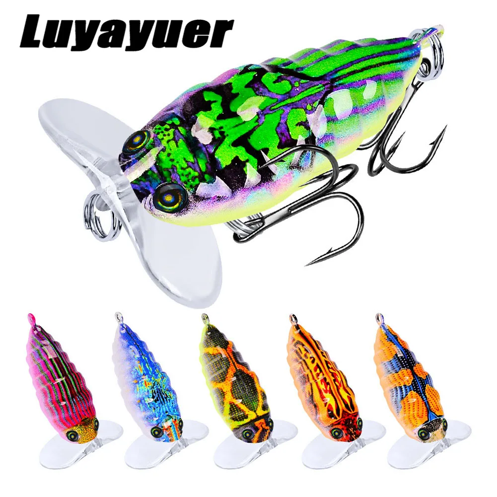 6PCS Bionic Cicada 4g 4cm Perch Insect Lure Bait Fishing Lure Minnow Fishing Wobblers Crankbait Pesca Insect Fishing Tackle
6PCS Bionic Cicada 4g 4cm Perch Insect Lure Bait Fishing Lure Minnow Fishing Wobblers Crankbait Pesca Insect Fishing Tackle