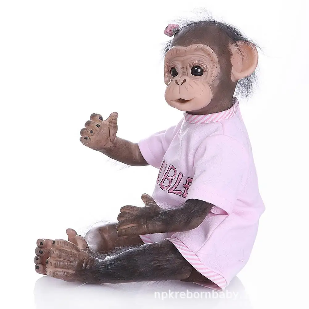 Monkey Baby Doll 40CM Handmade Detailed Paint Reborn Baby Monkey Newborn Baby Collectible Art 
Monkey Baby Doll 40CM Handmade Detailed Paint Reborn Baby Monkey Newborn Baby Collectible Art