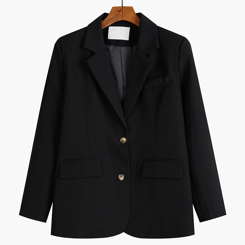 ABRINI Black Suit Coat Solid Women Blazer OL Single Breasted Jacket Formal Suit Spring Autumn Long Sleeve Japan Vintage Clothes
ABRINI Black Suit Coat Solid Women Blazer OL Single Breasted Jacket Formal Suit Spring Autumn Long Sleeve Japan Vintage Clothes