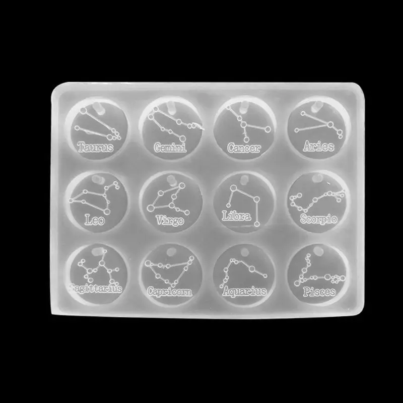 12 Sterrenbeelden Schijven Hanger Epoxyhars Silicone Mold Sieraden Maken Gereedschap
12 Sterrenbeelden Schijven Hanger Epoxyhars Silicone Mold Sieraden Maken Gereedschap