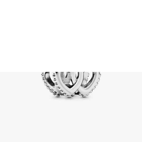 Autumn Jewelry Crown and Interwined Hearts Charm
