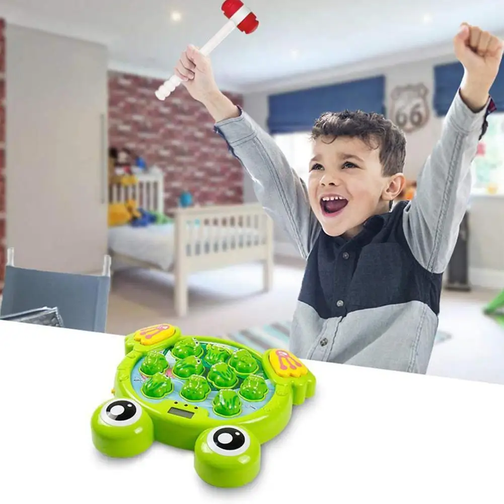 Whack A Frog Game Hammers Baby Interactive Toys Fun Activities Games With Music And Light Early Development Toy Color Random
Whack A Frog Game Hammers Baby Interactive Toys Fun Activities Games With Music And Light Early Development Toy Color Random