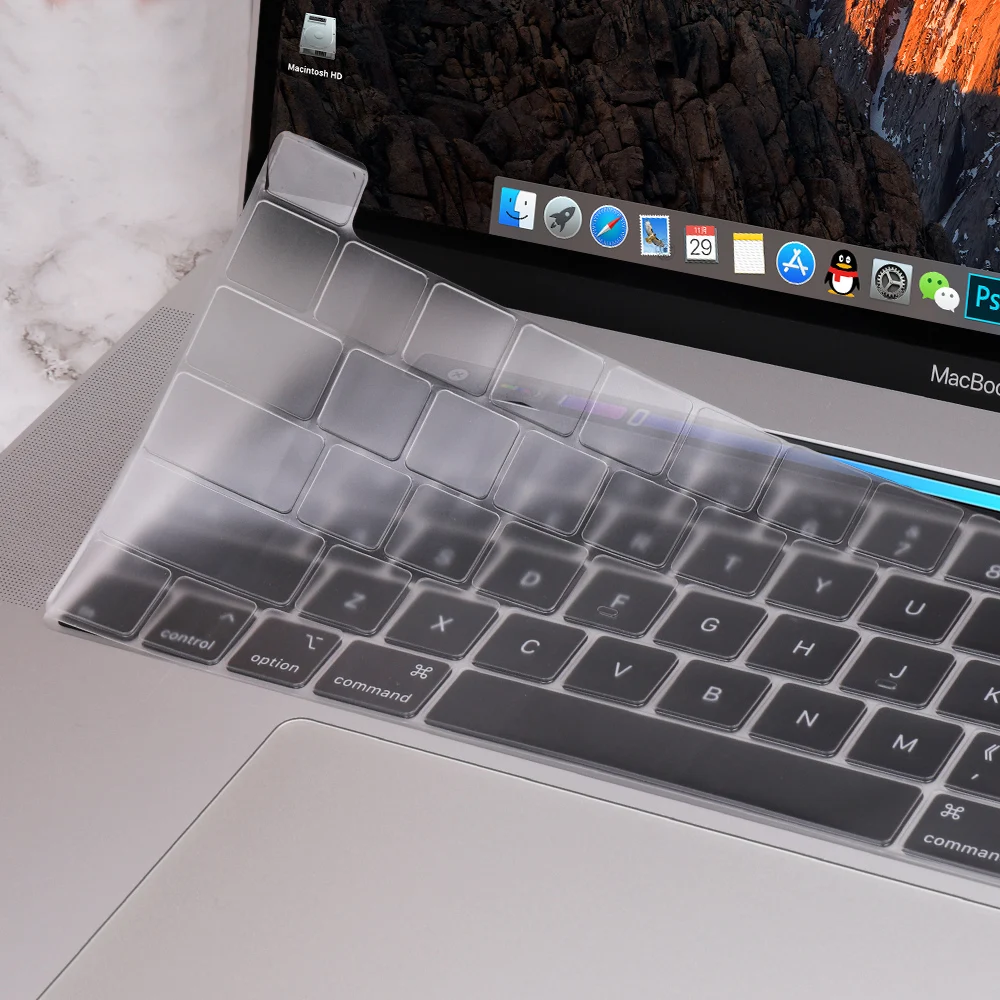 Чехол для клавиатуры MacBook Pro 16 дюймов защита из ТПУ с американской и европейской