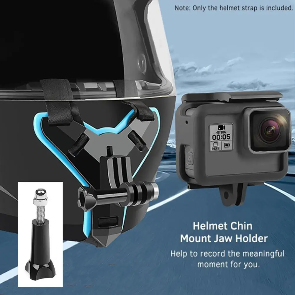 Шлем подбородок крепление мотоциклетный шлем ремень Campark Polaroid для GoPro Hero 7 6 5 Black 4/3
