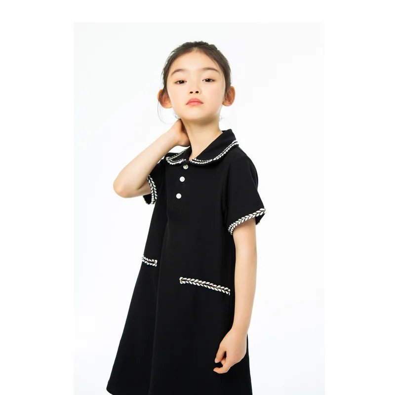 Girls 2021 new solid color dress, children's knitted cotton skirt, middle school children's British style parent-child dress
Girls 2021 new solid color dress, children's knitted cotton skirt, middle school children's British style parent-child dress