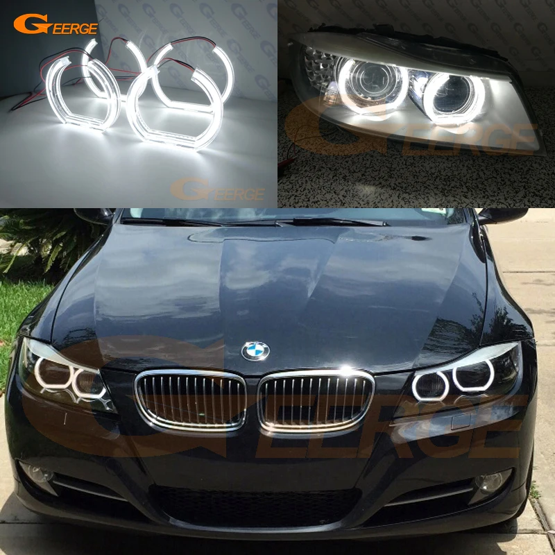 Отличные DTM Стиль led Ангельские Глазки halo кольца ультра яркие для BMW 3 серии E90 E91 LCI