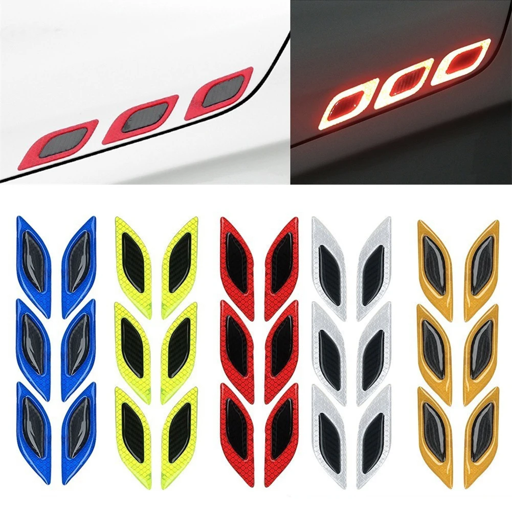6Pcs/Set Car Reflective Stickers Anti-Scratch Safety Warning Sticker For Car Fender Bumper Trunk Night Reflective Strips
6Pcs/Set Car Reflective Stickers Anti-Scratch Safety Warning Sticker For Car Fender Bumper Trunk Night Reflective Strips