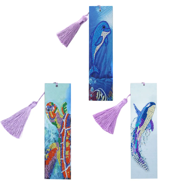 DIY Leather Bookmark 5D Diamond Painting Kits Crystal Rhinestone Embroidery with Tassel Cross Stitch Arts Craft for Book Gifts
DIY Leather Bookmark 5D Diamond Painting Kits Crystal Rhinestone Embroidery with Tassel Cross Stitch Arts Craft for Book Gifts