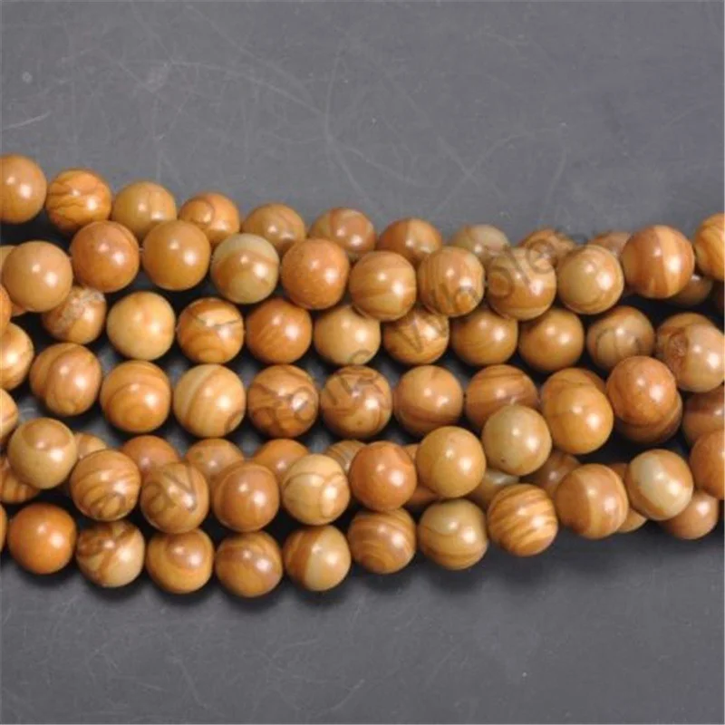 Natural Wood Grain Jasper Spacer Beads Round Loose Bead DIY Crafts Jewelry Making Supplies
Natural Wood Grain Jasper Spacer Beads Round Loose Bead DIY Crafts Jewelry Making Supplies