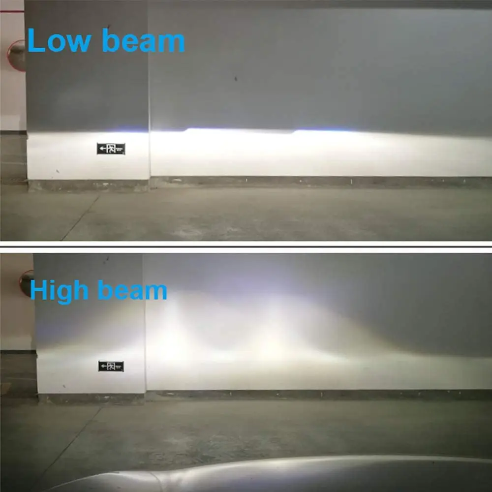 H4 LED Headlight Bulbs 9003 / HB2 High Low Adjustable Beam 45W High Power 5500K Cool White G7 Series with MINI Projector Lens
H4 LED Headlight Bulbs 9003 / HB2 High Low Adjustable Beam 45W High Power 5500K Cool White G7 Series with MINI Projector Lens
