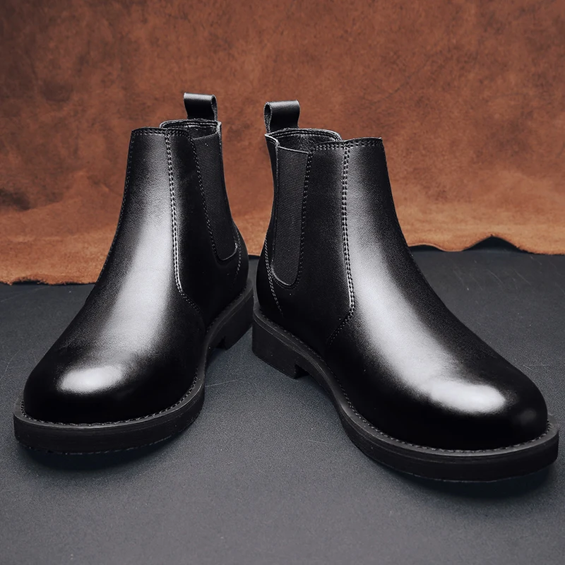 CYYTL High Quality Ankle Short Boots Chelsea Casual Western Business Shoes Fashion Men Vintage Leather Bottes Botas Masculinas 
CYYTL High Quality Ankle Short Boots Chelsea Casual Western Business Shoes Fashion Men Vintage Leather Bottes Botas Masculinas