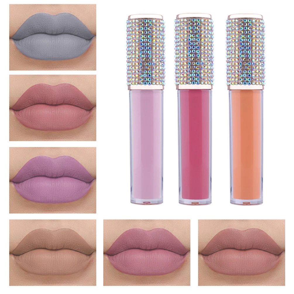 24-color Colored Diamond Non-stick Liquid Lipstick Private Label Matte Low MOQ High Pigmentation and Long-lasting Lip Gloss
24-color Colored Diamond Non-stick Liquid Lipstick Private Label Matte Low MOQ High Pigmentation and Long-lasting Lip Gloss