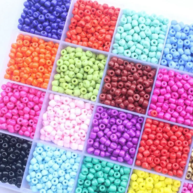 6000Pcs 24 Grid 4mm Small Glass Seed Beads for DIY Bracelet Necklace Jewelry
6000Pcs 24 Grid 4mm Small Glass Seed Beads for DIY Bracelet Necklace Jewelry
