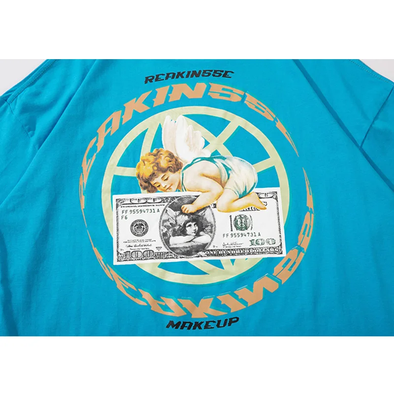 Aolamegs T-shirt Men Vintage Angel Letter Print Men's Tee Shirts Summer Baggy O-Neck Tops High Street Fashion Streetwear Couple 
Aolamegs T-shirt Men Vintage Angel Letter Print Men's Tee Shirts Summer Baggy O-Neck Tops High Street Fashion Streetwear Couple