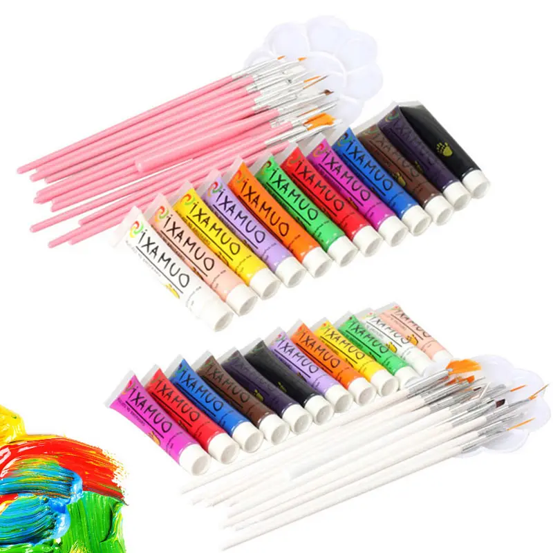 12 Colors Acrylic Nail Art Painting Pigment 15pcs Brushes Pen and Palette Dish Set Kit Drawing Art Supplie краски для рисования
12 Colors Acrylic Nail Art Painting Pigment 15pcs Brushes Pen and Palette Dish Set Kit Drawing Art Supplie краски для рисования