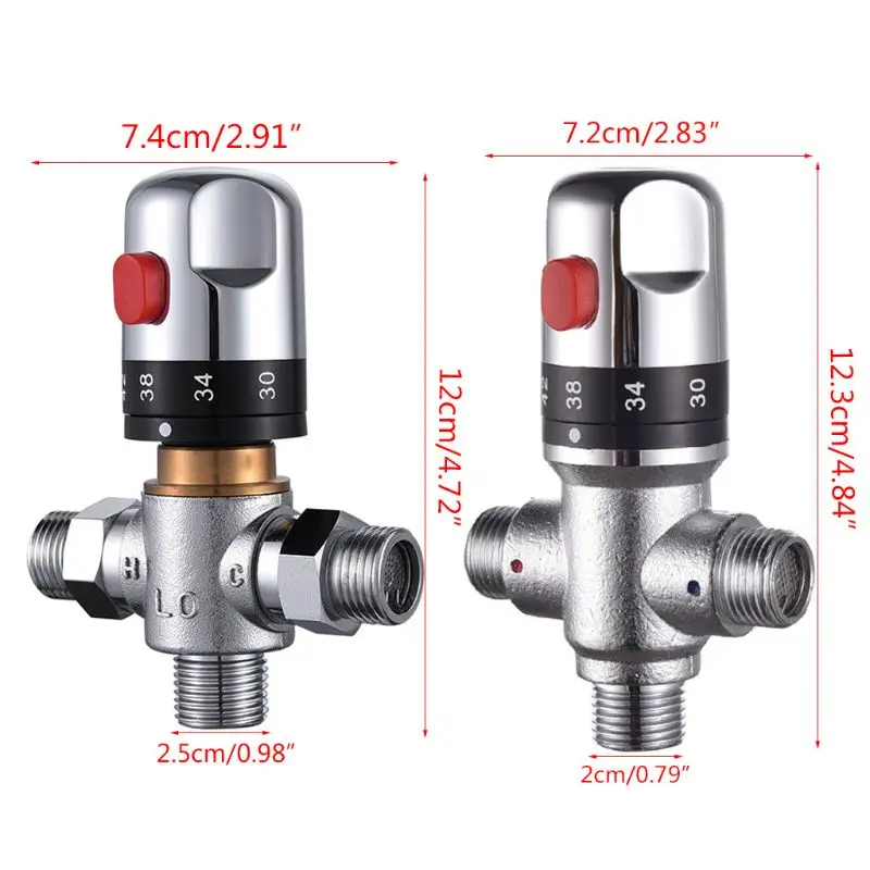 1PC Brass Pipe Thermostat Faucet Thermostatic Mixing Valve Bathroom Water Temperature Control Faucet Cartridges
1PC Brass Pipe Thermostat Faucet Thermostatic Mixing Valve Bathroom Water Temperature Control Faucet Cartridges