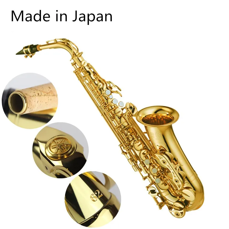 Made in Japan 62 Professional Alto Drop E Saxophone Gold Alto Saxophone with Band Mouth Piece Reed Aglet More Package mail
Made in Japan 62 Professional Alto Drop E Saxophone Gold Alto Saxophone with Band Mouth Piece Reed Aglet More Package mail