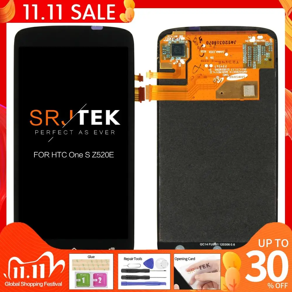Srjtek 4.3 inch For HTC One S Z520E LCD Touch Digitizer Sensor Glass Assembly With Frame For HTC Z520E Display
Srjtek 4.3 inch For HTC One S Z520E LCD Touch Digitizer Sensor Glass Assembly With Frame For HTC Z520E Display
