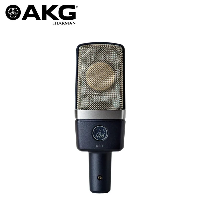 AKG c214 Large diaphragm professional live recording singing condenser microphone
AKG c214 Large diaphragm professional live recording singing condenser microphone