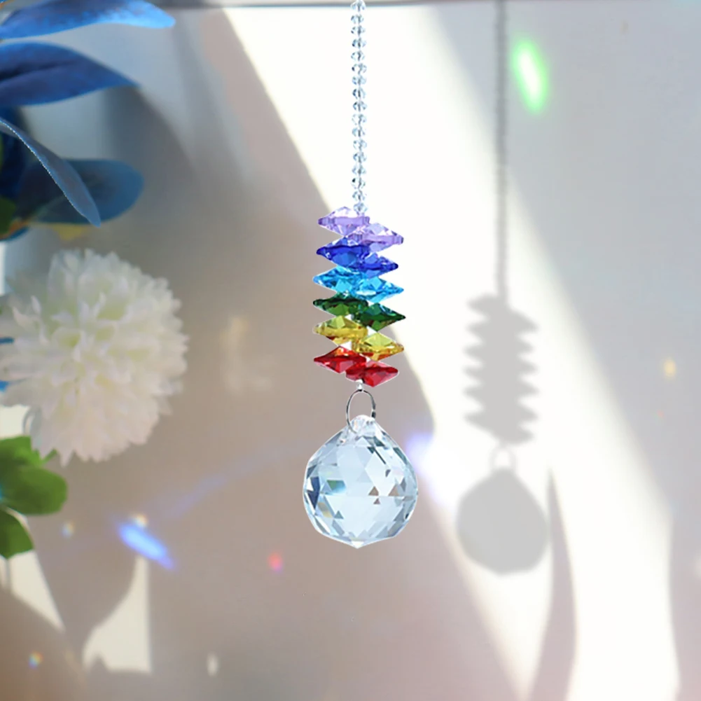 Crystal Wind chimes Ornament Star Moon Pendant Handmade Jewellery Garden Wind Chime Colorful Beads Hanging Drop Curtain Decor 
Crystal Wind chimes Ornament Star Moon Pendant Handmade Jewellery Garden Wind Chime Colorful Beads Hanging Drop Curtain Decor
