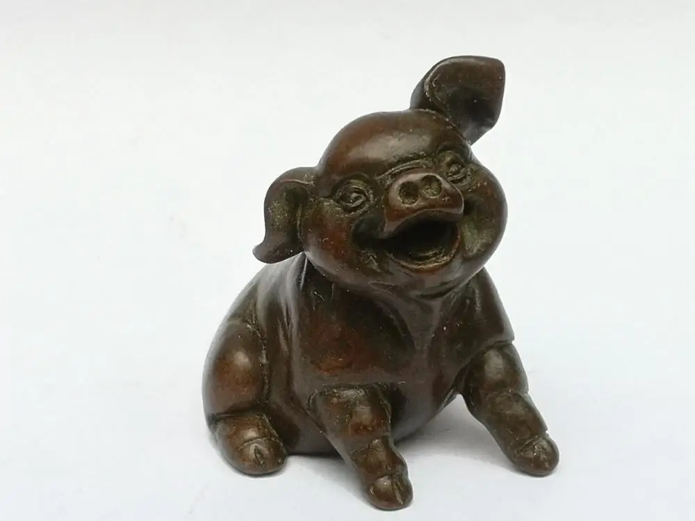 Коллекция художественных подписей YIZHU Culture, старая китайская бронзовая резьба, статуя милой свиньи, пресс-папье, семейное украшение, подарок
Коллекция художественных подписей YIZHU Culture, старая китайская бронзовая резьба, статуя милой свиньи, пресс-папье, семейное украшение, подарок