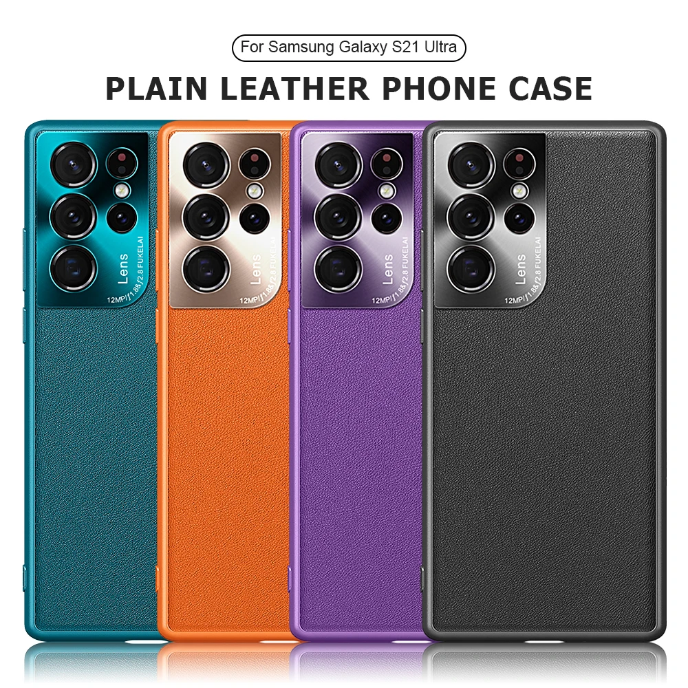 S21 Ultra Case Leather Texture Cover Case For Samsung Galaxy S 21 Ultra Plus S20 FE Camera Lens Protector Coque For S20 FE Caqa 
S21 Ultra Case Leather Texture Cover Case For Samsung Galaxy S 21 Ultra Plus S20 FE Camera Lens Protector Coque For S20 FE Caqa