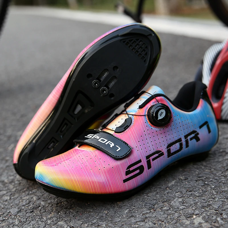 Road Cycling Shoes Colorful Reflective Color Changing Professional Mountain Bike Breathable Bicycle Racing Self-Locking Shoes
Road Cycling Shoes Colorful Reflective Color Changing Professional Mountain Bike Breathable Bicycle Racing Self-Locking Shoes
