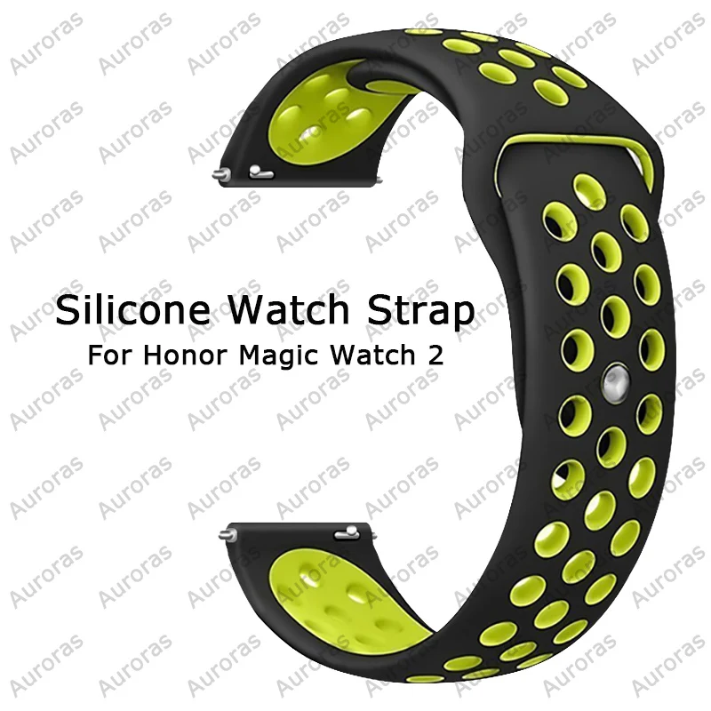 Ремешок сменный Auroras для Honor Magic Watch 2, Воздухопроницаемый мягкий силиконовый спортивный браслет для HONOR Magic Watch 2, аксессуары
Ремешок сменный Auroras для Honor Magic Watch 2, Воздухопроницаемый мягкий силиконовый спортивный браслет для HONOR Magic Watch 2, аксессуары