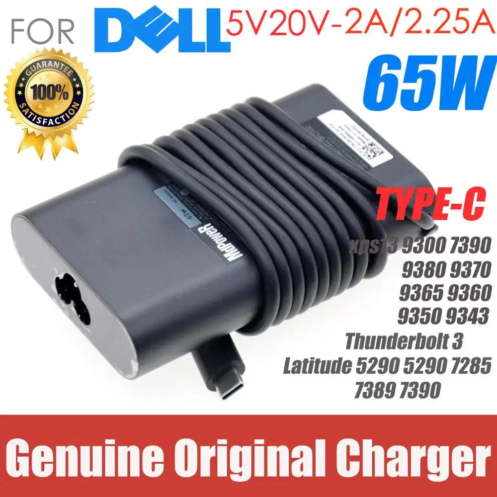 New Original 65w type-C PD USB AC adapter For Dell Latitude 5290 5290 7285 7389 7390 Thunderbolt3 20V 3.25A Charger Power Supply
New Original 65w type-C PD USB AC adapter For Dell Latitude 5290 5290 7285 7389 7390 Thunderbolt3 20V 3.25A Charger Power Supply