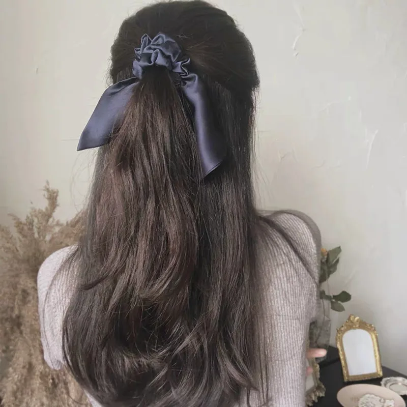 Silk Hair Scrunchie 1pc Solid Color Ribbon Streamer Women Mulicolor Hair Bands Cute Scrunchie Pure Silk 
Silk Hair Scrunchie 1pc Solid Color Ribbon Streamer Women Mulicolor Hair Bands Cute Scrunchie Pure Silk