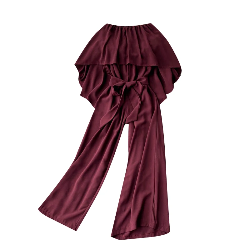 2021 Summer Fashion New Irregular Ruffled Tube Top Temperament Jumpsuit Women High Waist Wide Leg Pants GK215
2021 Summer Fashion New Irregular Ruffled Tube Top Temperament Jumpsuit Women High Waist Wide Leg Pants GK215