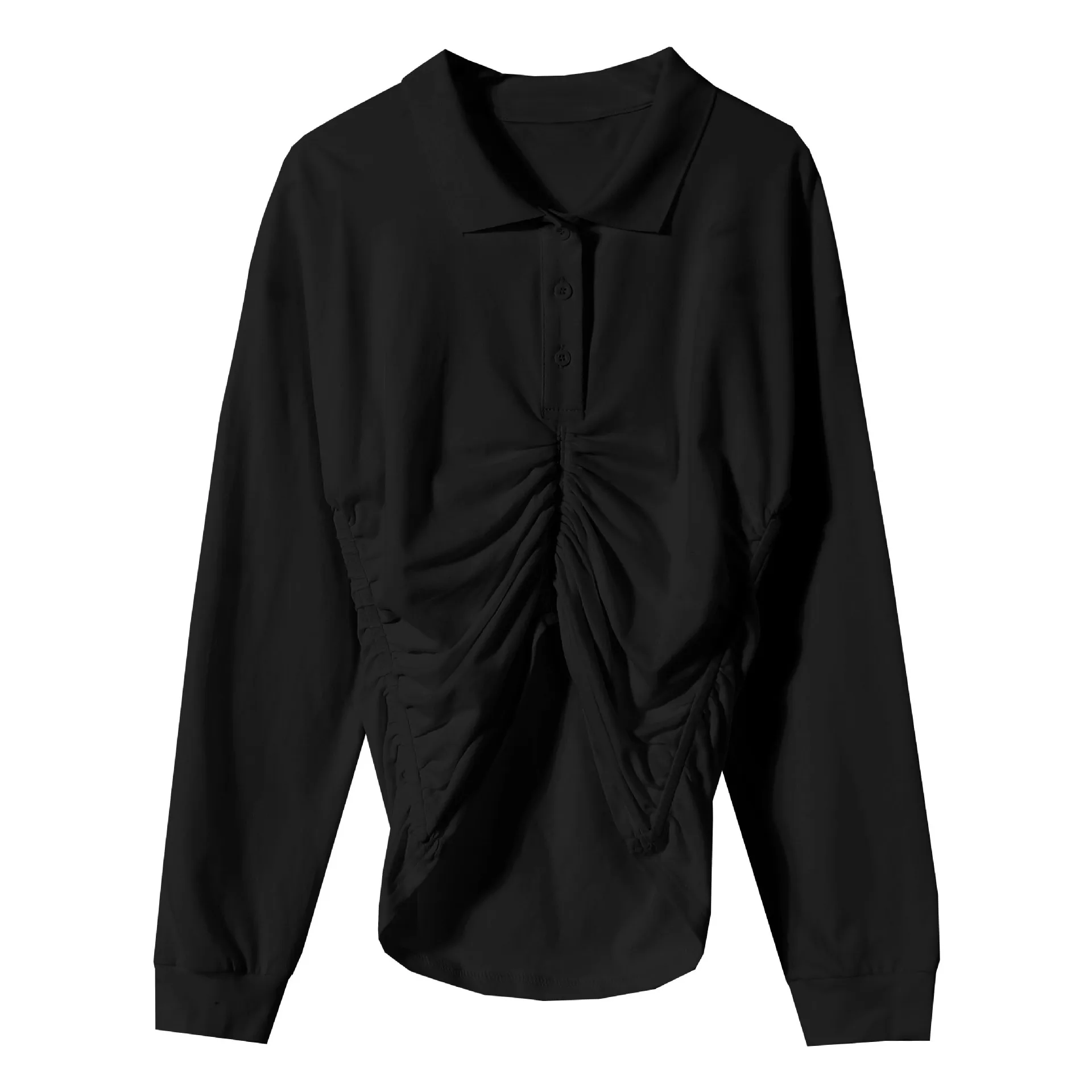 SuperAen Irregular Design 2021 Autumn New Pleated Slim Short Full Shirring Turn-down Collar Casual Women Shirts
SuperAen Irregular Design 2021 Autumn New Pleated Slim Short Full Shirring Turn-down Collar Casual Women Shirts
