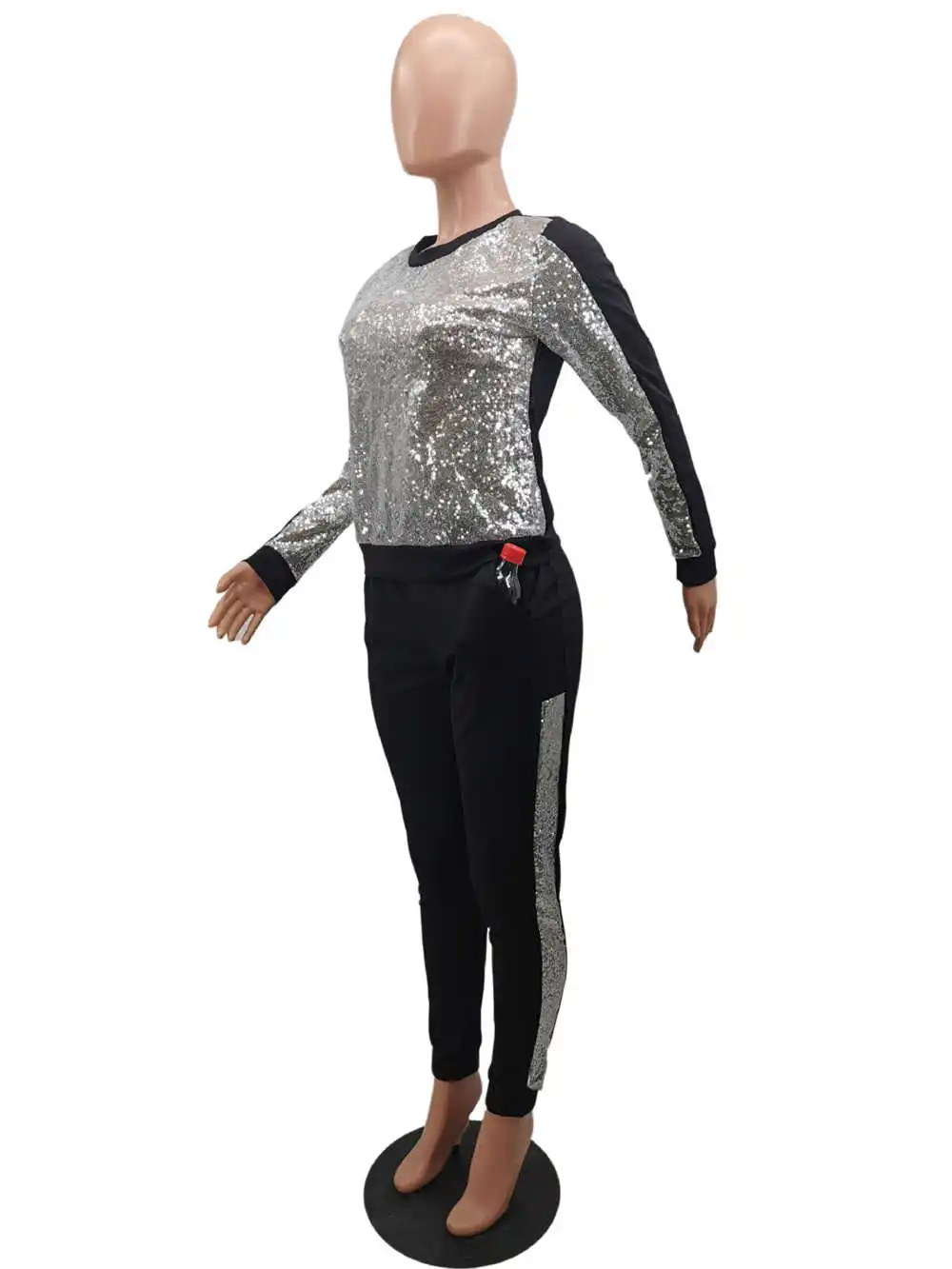 Autumn Winter Sequin Two Piece Set Women Tracksuit Long Sleeve Sweatshirt and Pants Suit Streetwear Matching Sets Club Outfits
Autumn Winter Sequin Two Piece Set Women Tracksuit Long Sleeve Sweatshirt and Pants Suit Streetwear Matching Sets Club Outfits