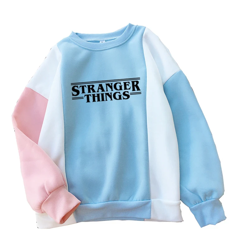 2021 New Fashion Autumn Stranger Things Letter Print Sweatshirt Women Harajuku Casual O-neck Spell Color Stitching Thick Hoodies
2021 New Fashion Autumn Stranger Things Letter Print Sweatshirt Women Harajuku Casual O-neck Spell Color Stitching Thick Hoodies