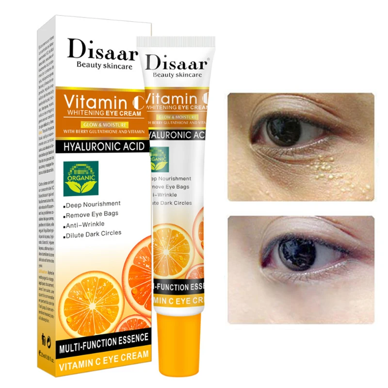 

Eye Cream Serum Moisturizing Remove Dark Circles Puffiness Fat Particles Fine Lines Lifting Firming Vitamin C Skin Care 25ml