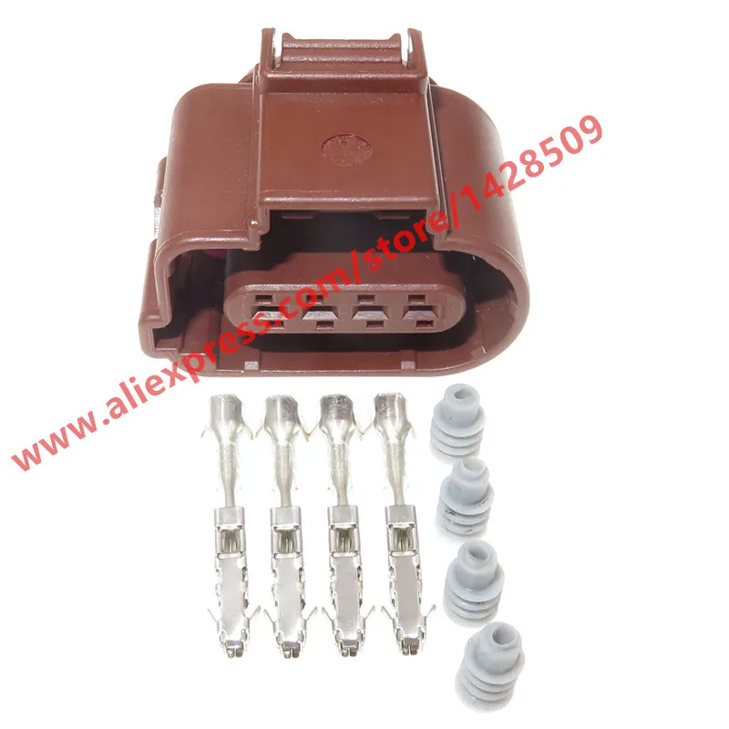 

10 Sets 4 Pin Car Pressure Oxygen Sensor Plug Waterproof Connector For VW Audi 8K0 973 704A 8K0973704A
