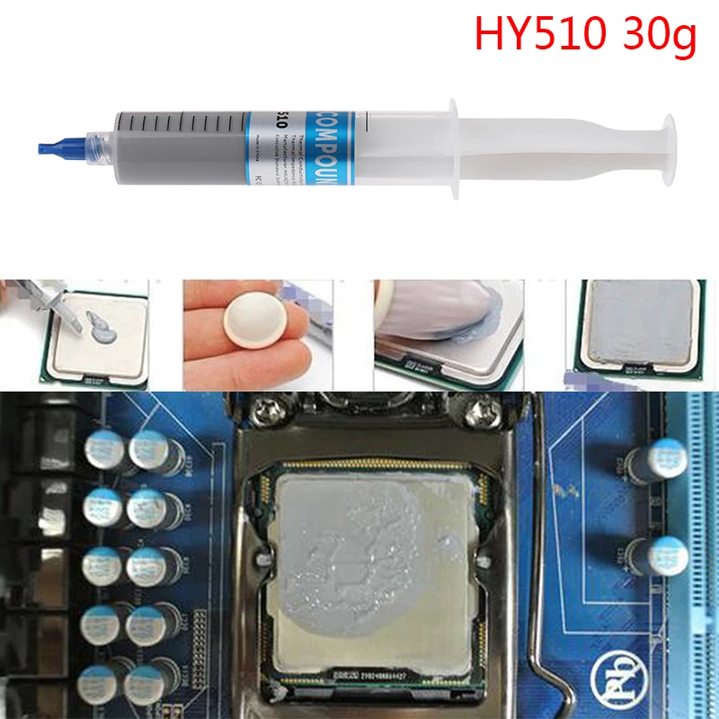 HY510-TU20Q 30G Processor CPU Cooler Cooling Fan Thermal Grease VGA Compound Heatsink Plaster Paste FOR CPU LED Coolings
HY510-TU20Q 30G Processor CPU Cooler Cooling Fan Thermal Grease VGA Compound Heatsink Plaster Paste FOR CPU LED Coolings